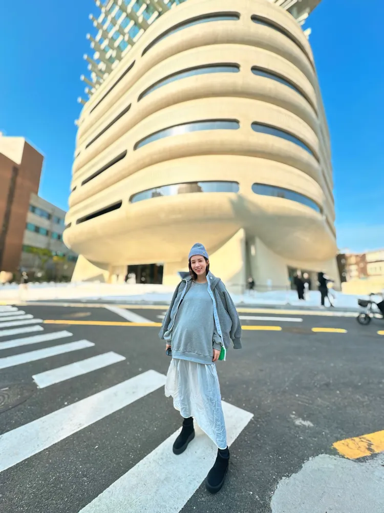 愛雅雖是孕婦，但體力超驚人，首爾之行，整整5天沒累過。愛雅辣呦提供