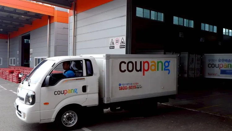 电商酷澎货运车示意图。路透社