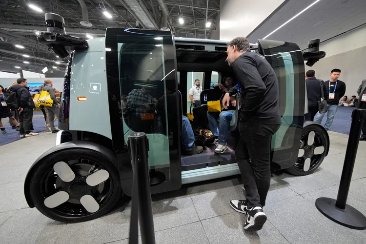 Zoox無人駕駛車造型小巧。美聯社