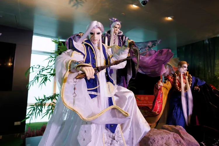 布袋戲迷耳熟能詳的史艷文、素還真等角色在這裡都看得到。雲縣府提供