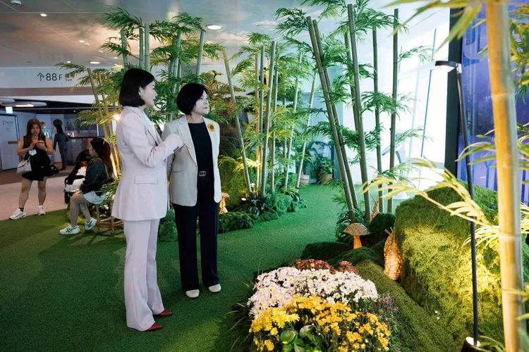 除了布袋戲文化，還融入以竹子為主題的「森林療癒季」。雲縣府提供