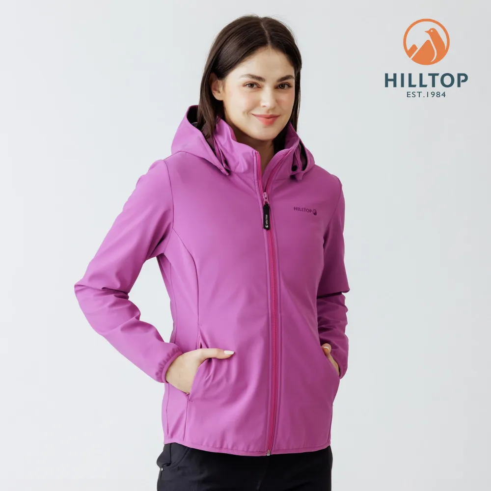 Hilltop山頂鳥碳足跡SOFT SHELL防風透氣保暖彈性外套 (軟殼衣) 女款。業者提供