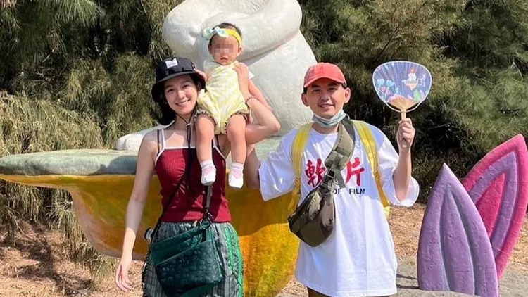 黄子佼（右）懊悔表示，因为自己愚蠢犯法，已失去深爱的妻子孟耿如与女儿。翻摄孟耿如IG