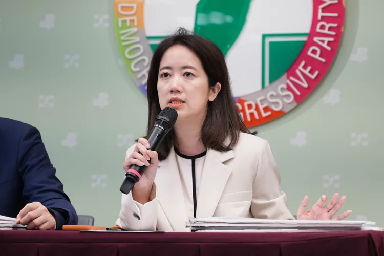 民進黨發言人戴瑋姍。彭欣偉攝