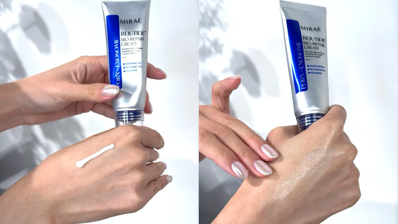 未来美REJUTIDE丽珠肽新生乳质地轻盈。张家玲摄