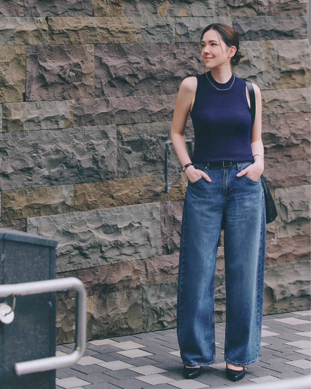 许玮宁大推的UNIQLO茧型牛仔裤，感谢价990元。品牌提供