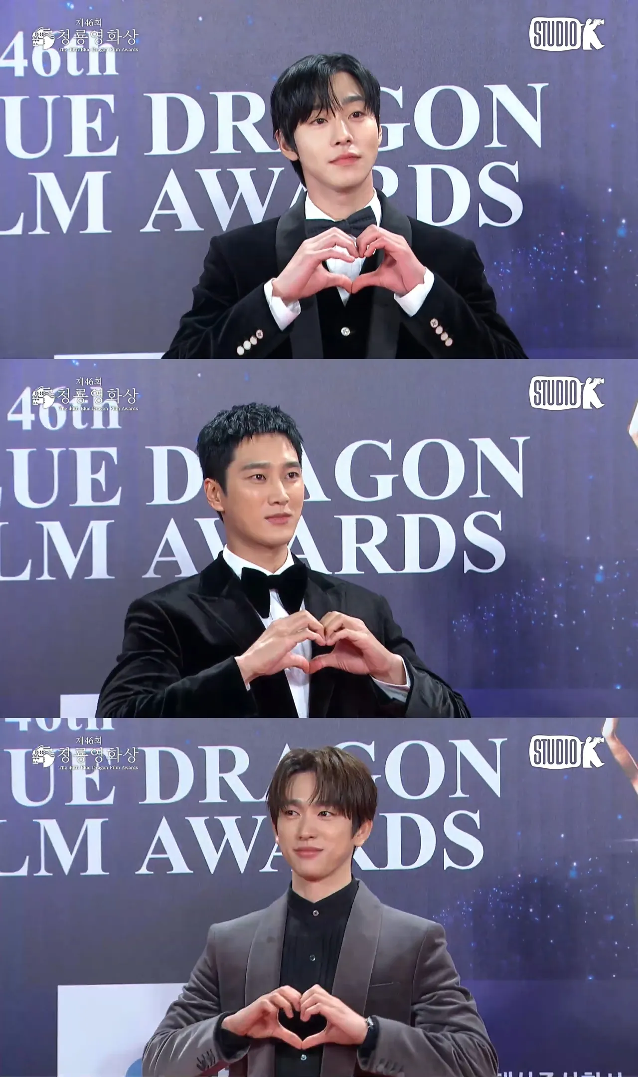 安孝燮（上图起）、安普贤、朴珍荣角逐男新人。翻摄YouTube