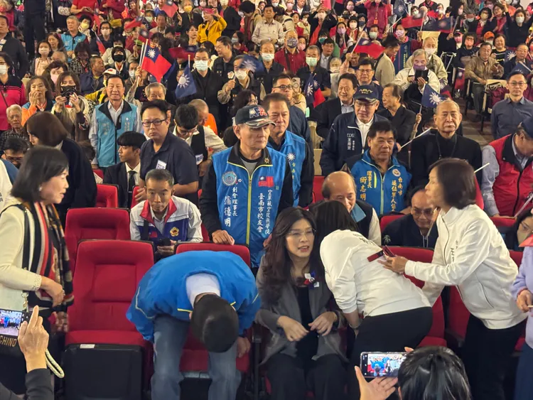 鄭麗文今天上午出席國民黨台南市黨部舉辦的黨慶活動。民眾提供