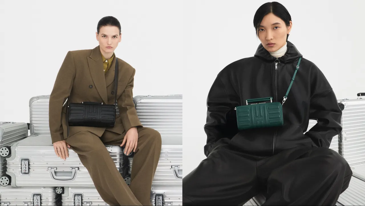 RIMOWA Groove系列大型斜背包（左）5万6900元)、小型斜背包（右）3万8600元。品牌提供