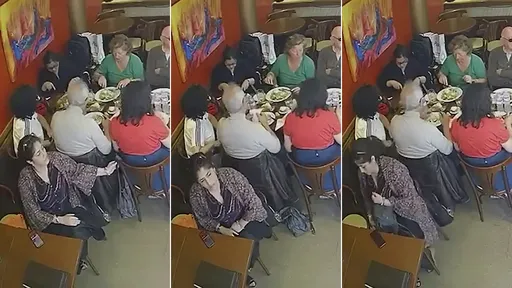 影片｜女賊30秒超大膽偷包　受害者全家在場卻無人發覺