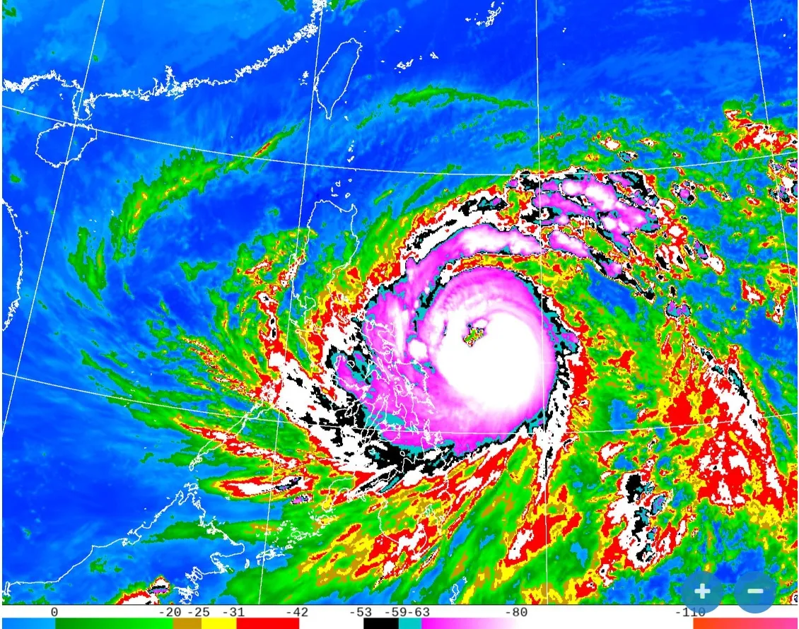 凤凰台风大甩尾！　穿越台湾时间延后12小时