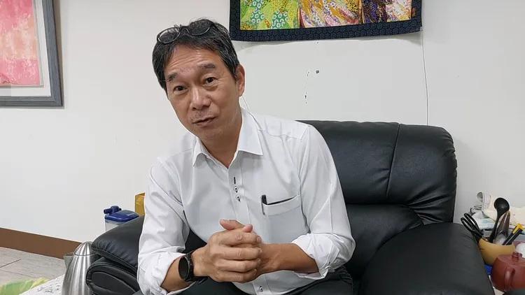 童維辰說自己一直是做工的人。凃建豐攝