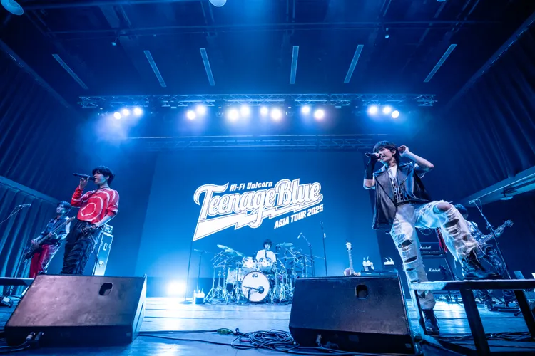 Hi-Fi Un!corn兩大主唱福嶌崇人（左）、嚴太民翻唱五月天的歌。SHOWOFFICE提供