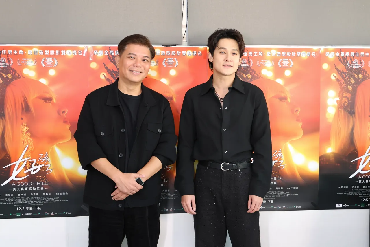 许瑞奇和导演王国燊来台宣传《好孩子》。庄宗达摄