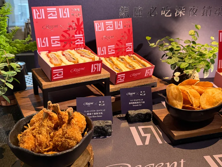 三明治每份480元起，內用附贈主廚自製酥炸馬鈴薯片，還可加點心齋橋炸雞一起享用。莊偉祺攝