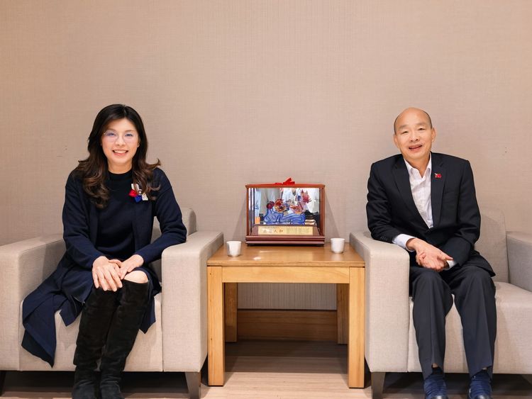 拜會韓國瑜！鄭麗文讚「如沐春風」：中央黨部是最堅強後盾