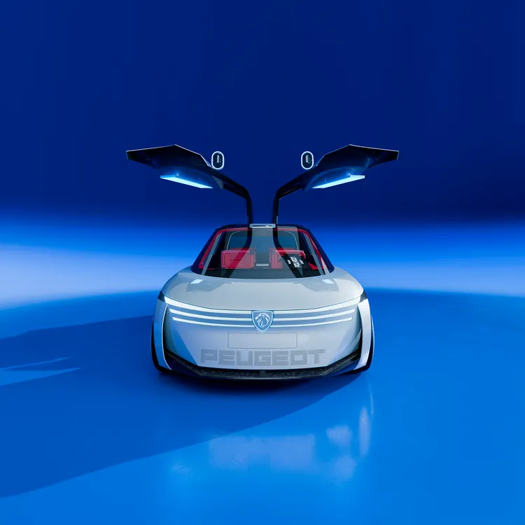 PEUGEOT POLYGON CONCEPT概念车不只是造型上的大胆突破，更预告品牌在驾驭体验、永续造车与个人化设计上的全面革新。原厂照片