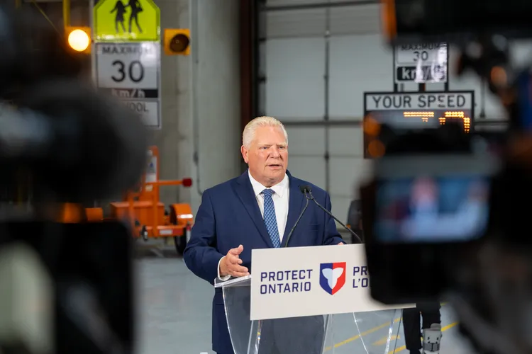 安大略省長福特宣布拆除所有固定式測速相機。翻攝自X @fordnation