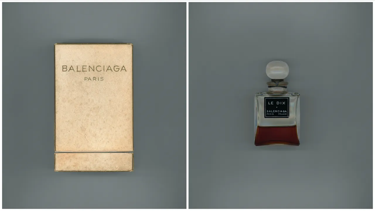 Balenciaga 1947年推出的首款Le Dix香水。品牌提供