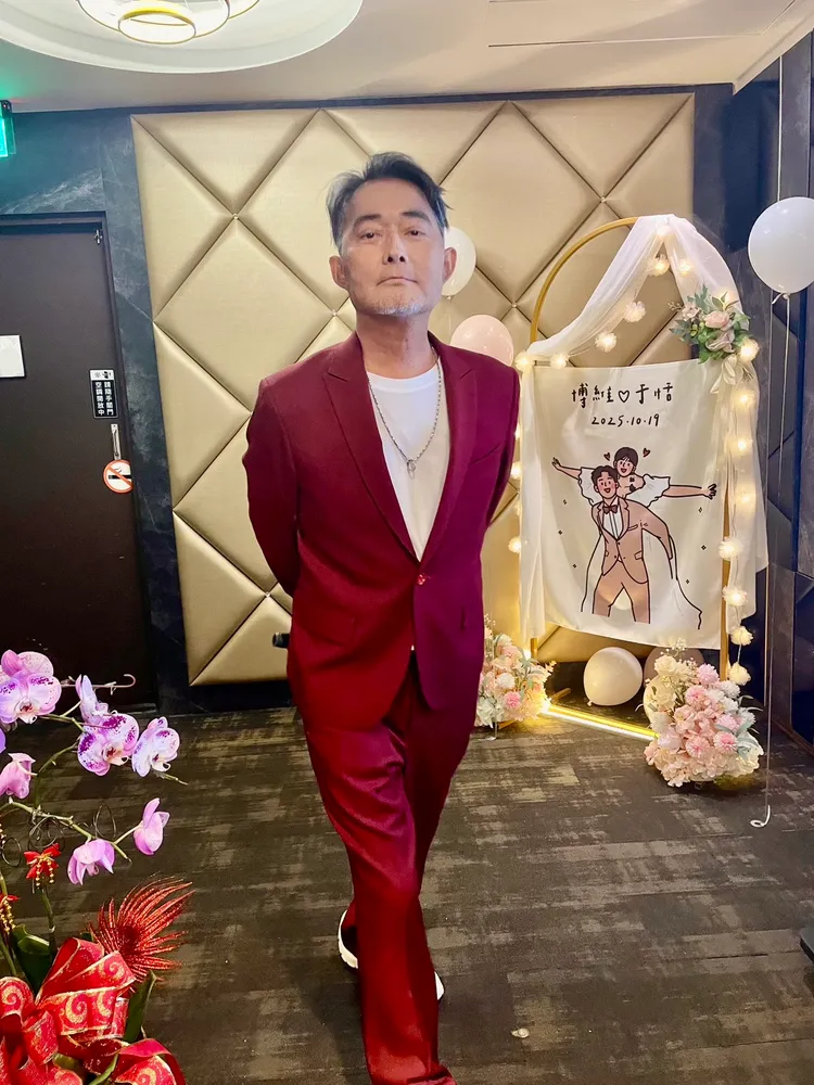 江國賓日前在粉絲婚禮擔任婚禮歌手。三立提供