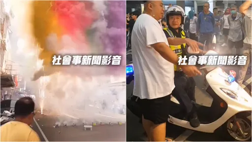 高雄前镇庙会绕境未申请还封路放鞭炮！警方责令停止　环保局也出手了