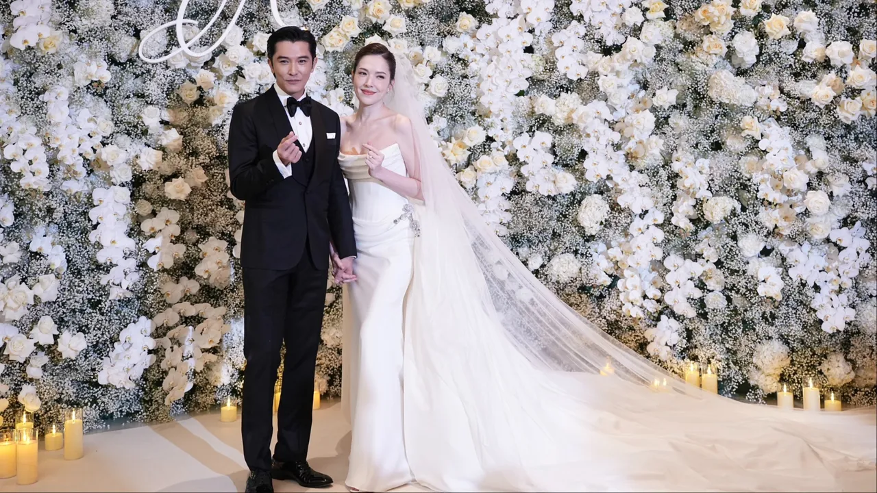 许玮宁绝美婚纱曝光！　梦幻白纱搭超长拖尾仙气冲破天