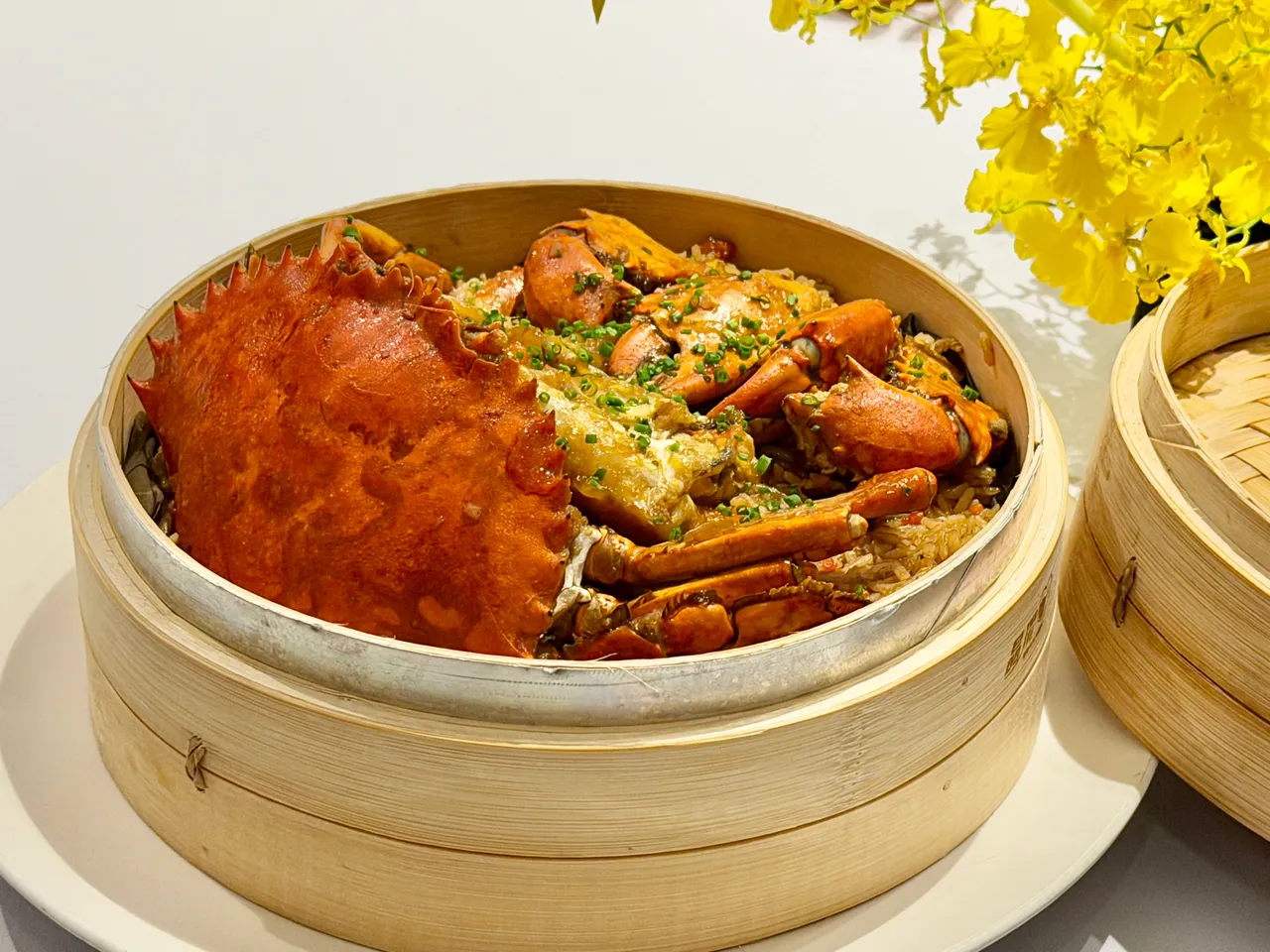 「沙母焗絲苗」米粒充分吸收蟹味且保留口感。莊偉祺攝