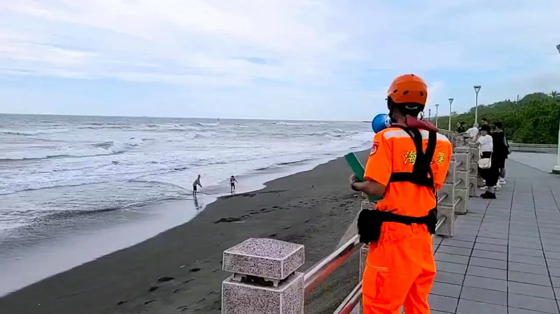 海巡署呼籲民眾切勿從事水域活動。海巡署提供