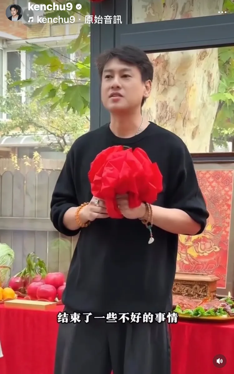 朱孝天於社群分享新公司開幕Vlog。翻攝IG