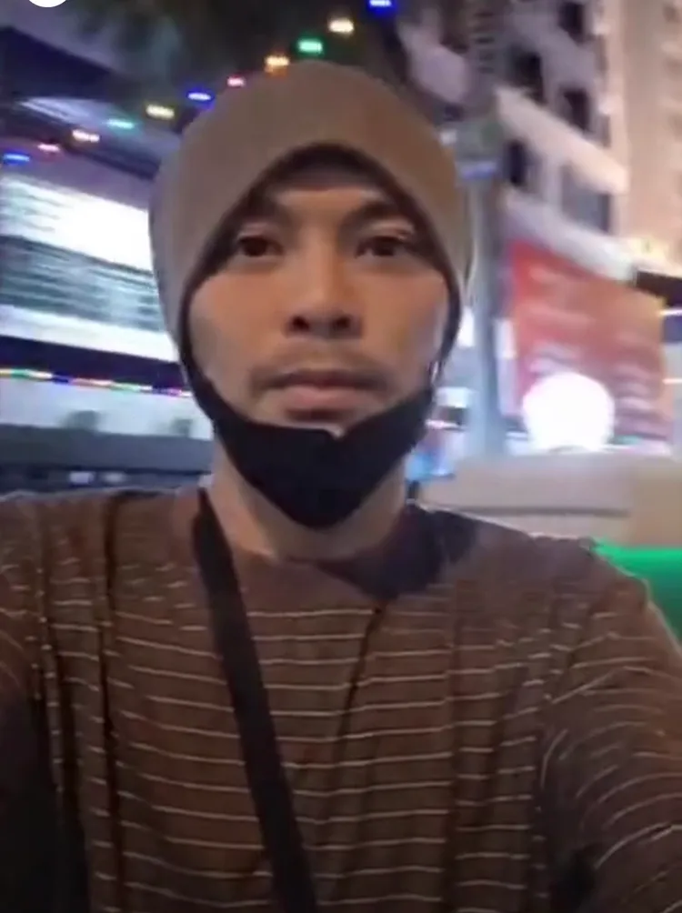 黃明志投案前發出影像。翻攝黃明志IG限動