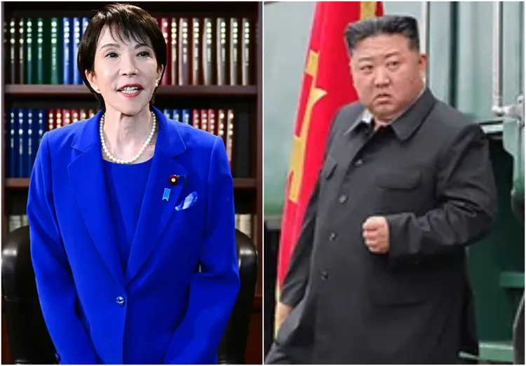 日本首相高市早苗（左图）有意亲会北韩领导人金正恩，解决日人遭绑架问题。