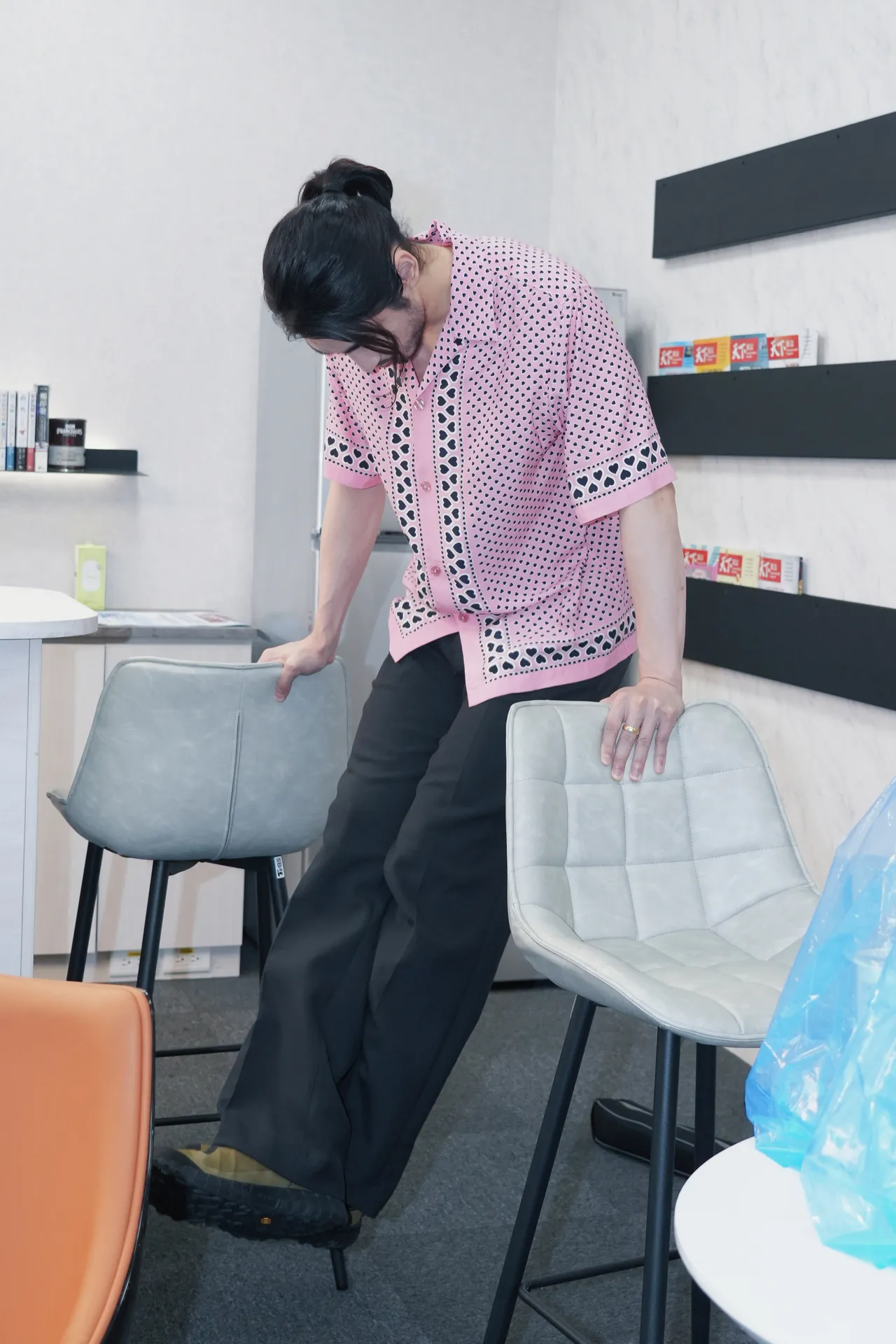 章广辰努力把前女友追回来。彭欣伟摄