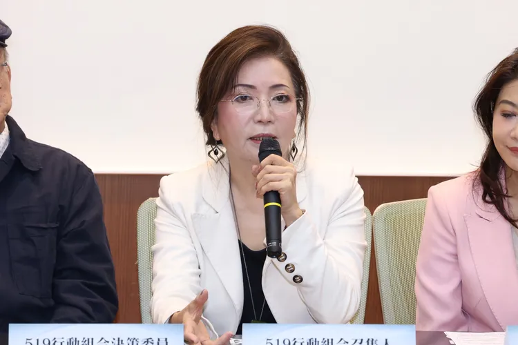 519行動組合召集人、前總統府資政辜寬敏夫人王美琇。記者莊宗達攝