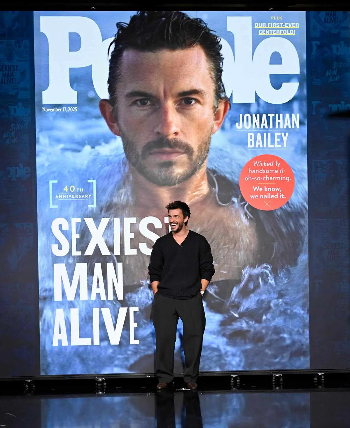 强纳森贝利在结果揭晓后上吉米法隆节目受访。翻摄NBC