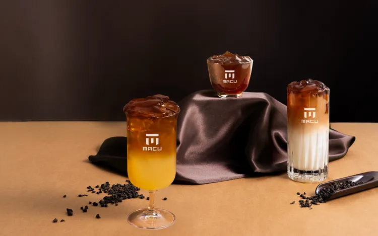 將推出全新配料「紅萱粉粿」搭配4款推薦飲品。麻古茶坊提供