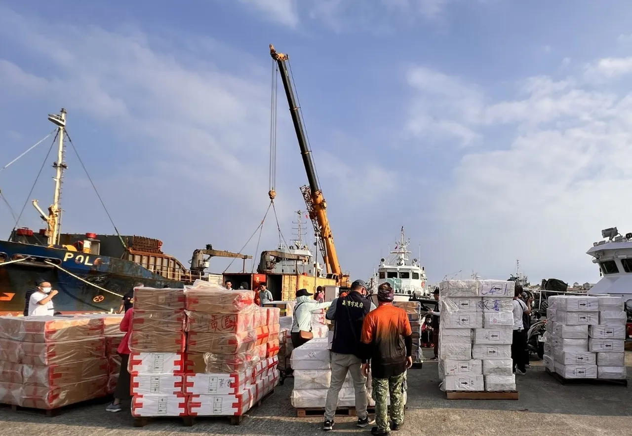 全案起出违规烟品107万7,000包。翻摄画面