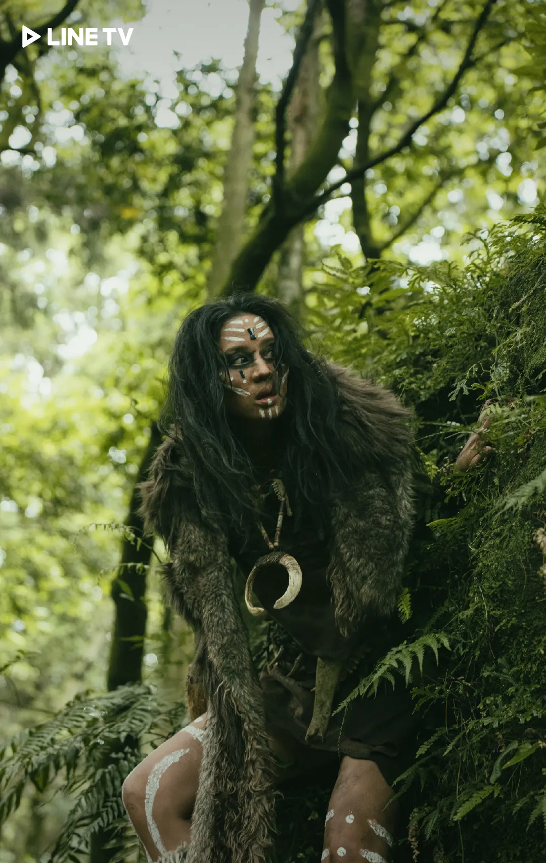 莫允雯野人特殊妆耗时4小时。LINE TV提供