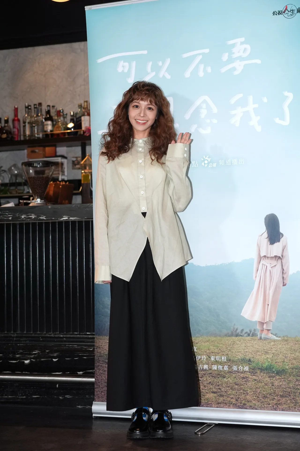 黃姵嘉爸爸前年離世，接著她便接到不少父親離世的角色。攝影中心攝