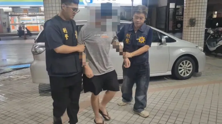 警方逮捕嫌犯。翻攝畫面