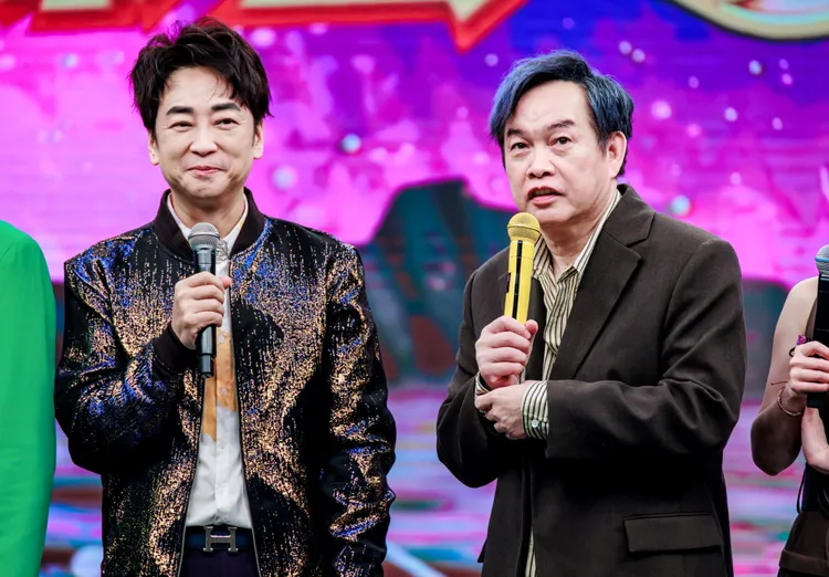 《綜藝一級棒》羅文聰(左起)與康康。中視提供