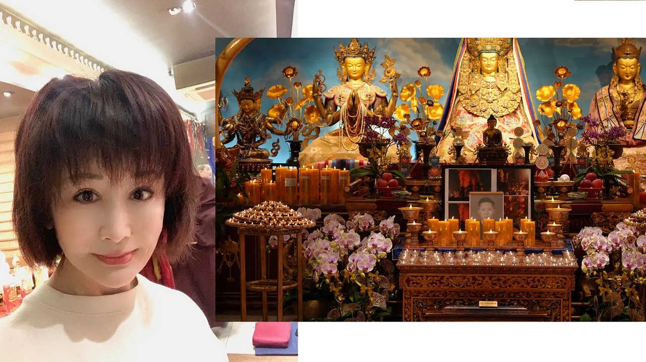潘迎紫亲赴香港宏福苑法会跪地祈福　为罹难者家属送上支持