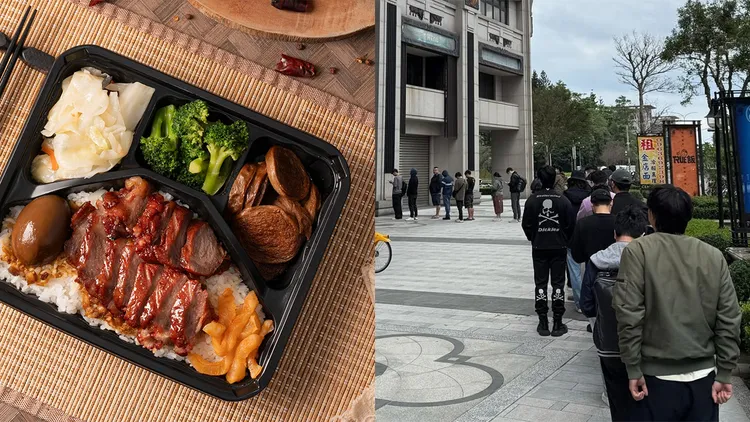 馆长便当店外大排长龙。翻摄自馆长脸书