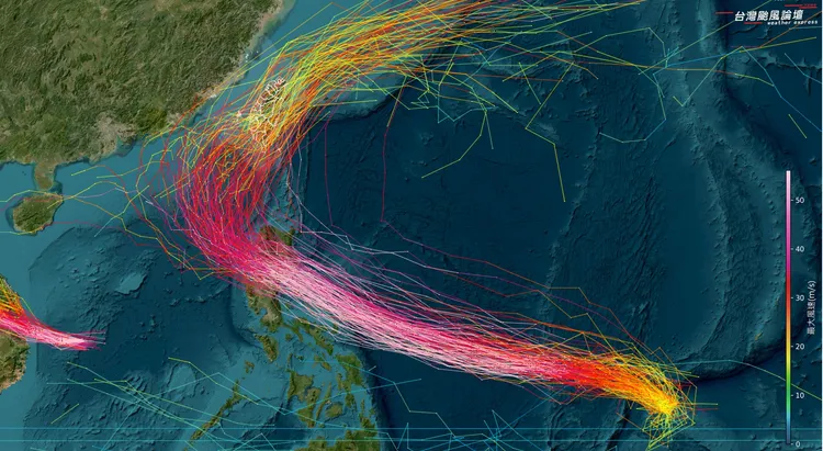 凤凰台风欧洲模式与A I预测一致。翻摄自「台湾台风论坛｜天气特急」脸书