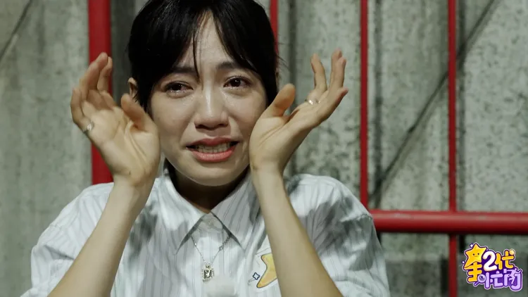 焦曼婷轉播職棒壓力爆表崩潰大哭。Yahoo《星二代很忙內》提供