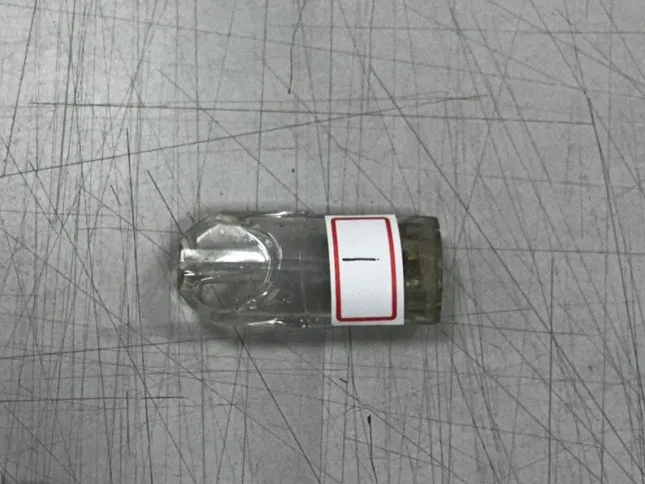 林女身上找到使用完的空煙彈，殘渣被驗出呈毒品陽性反應。翻攝畫面