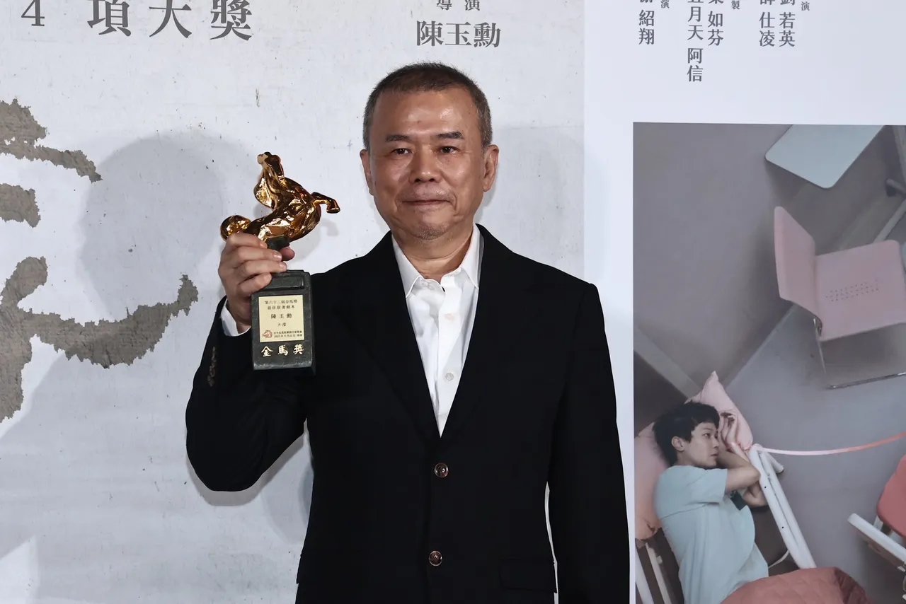 陳玉勳拿下最佳原創劇本個人獎項。特勤中心攝