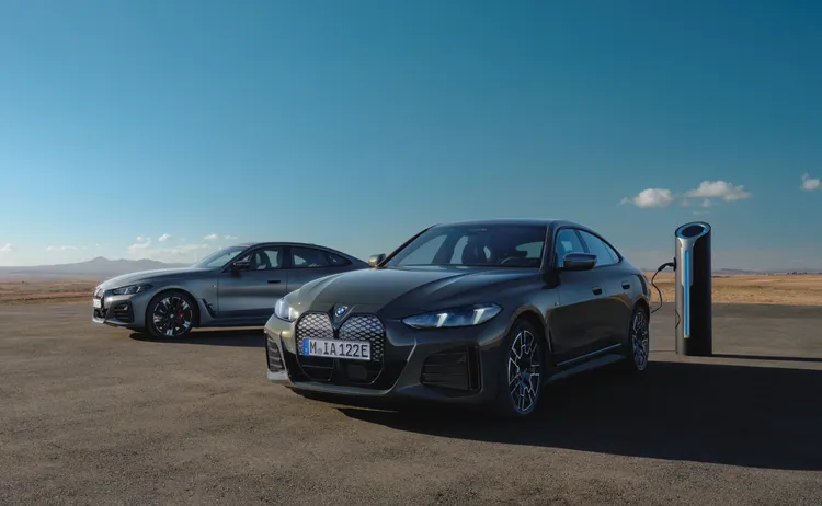 全新BMW i4导入采用碳化矽（SiC）逆变器的新世代电能架构，不仅大幅提升能量转换效率、带来更长续航里程，建议售价279万元起。原厂照片