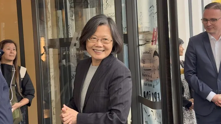 前总统蔡英文9日下午抵达德国柏林，展开卸任后第3度访欧行程。中央社