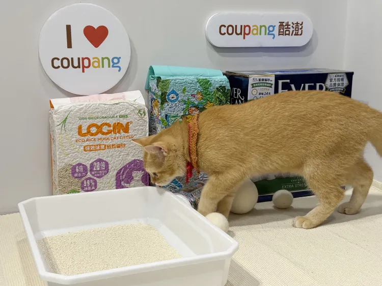 酷澎宠物展主打高人气猫砂「箱购五折起」并搭配「火箭速配」免搬直送到府，让饲主补货更轻松。