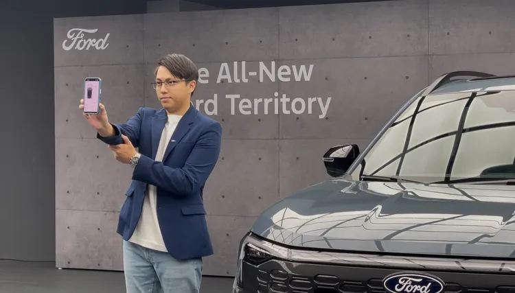 Ford Territory亦首度導入媲美豪華品牌的MyPaaK手機鑰匙2.0。林浩昇攝
